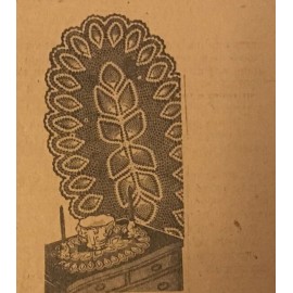 ALICE BROOKS #7107 Vintage PINEAPPLE DOILY Pattern To Crochet (Reproduction)