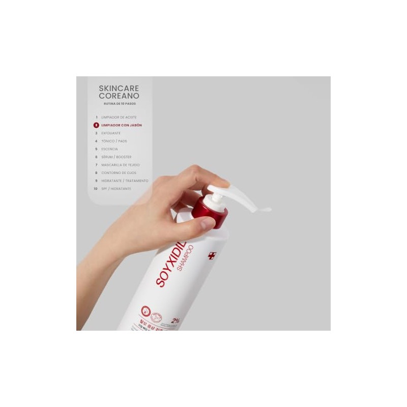 Medicube Soyxidil Shampoo Coreano Cuero Cabelludo Cabello Extracto Soya Biotina