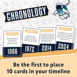 Buffalo Games - Chronology - The Game Where You Make History - Historical Timeline Trivia for 2+ Players, Ages 14+
