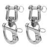 2PCS Snap Shackle 316 Stainless Steel Quick Release High Strength