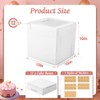 DOYIDE 12Pcs Cake Boxes, 10x10x10 Inches Tall Cake Boxes with