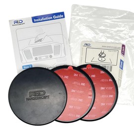 Randconcept - 95mm Adhesive Dashboard Pad Mounting Disk with Adhesive for Suction Cup Phone Mount & Compatible for Garmin GPS Suction Mount | 3.74" Wide Diameter 3 Pcs