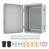Joinfworld Outdoor WiFi Enclosure 15.7x11.8x7.1 Weatherproof Electrical Box Stainless Steel