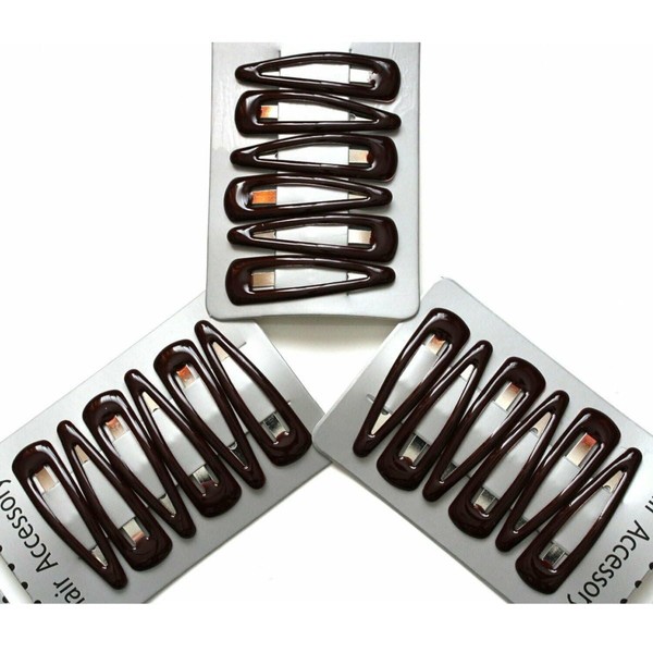 Arranview Jewellery Burgundy hair clips. Set of 18 slides, snaps,