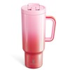 Meoky 40 oz Tumbler with Handle and Flip Straw, 100%