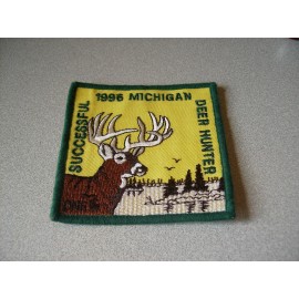 Parche de caza de ciervos Michigan 1996 exitoso DNR - OSO - PAVO - ALCE