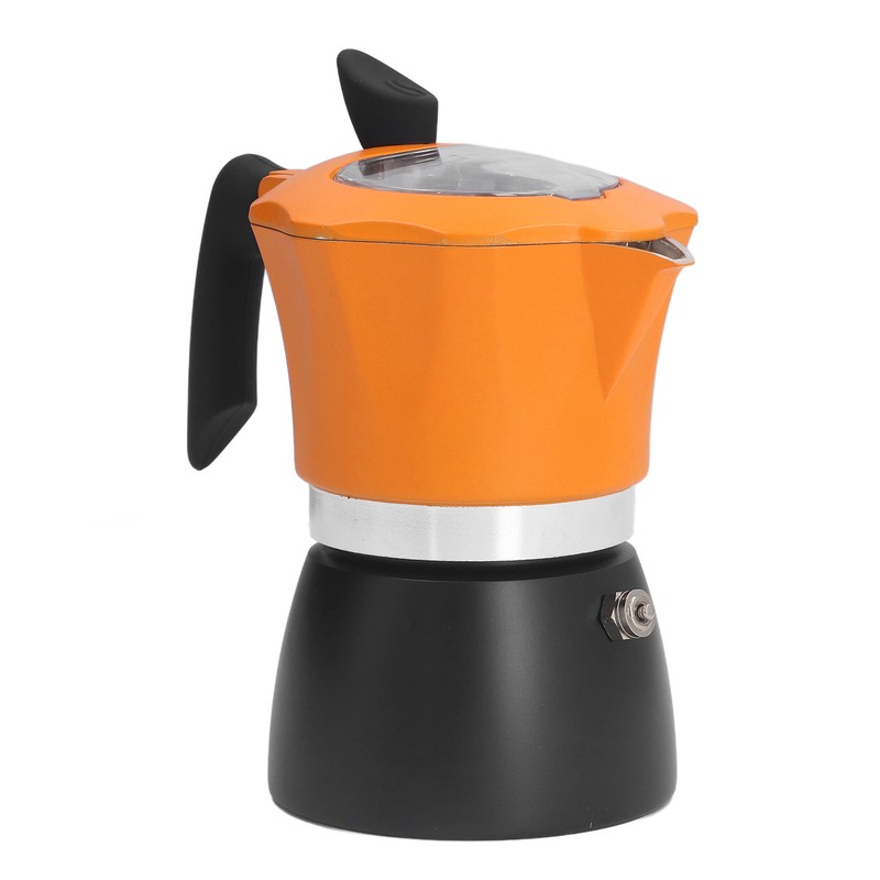 Coffee Maker 150ML Classic Italian Style Double Color Aluminum Moka