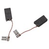 vhbw 2 x Carbon Brush Motor Carbon Abrasive Carbon 6.3
