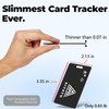 Wallet Tracker Card, Rechargeable Wallet Finder Thin GPS Item Locator
