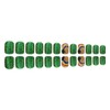 Green Glitter Press on Nails Short Square Fake Nails St