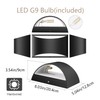 Aipsun Indoor Black Modern LED Wall Sconce Interior Wall Lights