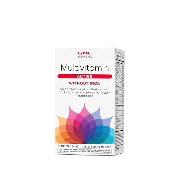 GNC Women's Multivitamin Active Without Iron |Supports an Active Lifestyle