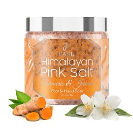 Fasl Himalayan Pink Salt Foot Soak with Organic Jasmin and Turmeric Essential Oil - 8 Oz