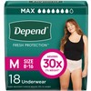 Depend Fresh Protection Adult Diapers, Incontinence & Postpartum Bladder Leak