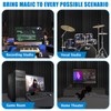 4 PCS Acoustic Panels,48''X24''X2'' Soundproof Foam Wall Panels,High Density Fireproof