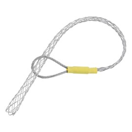 MECCANIXITY Cable Pulling Socks Grip, 1.7 Ft Wire Mesh Puller Socks Grip for 18-25mm/0.71-0.98" Cable, Anti-Slip Single Head Galvanizing Steel Wire Grips, Silver