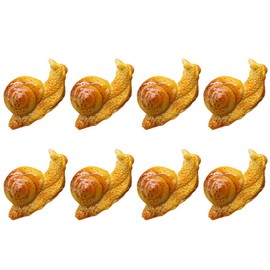 MAGICLULU 8pcs Mini Snail Figurines Realistic Snail Decor for Garden -catching Miniature Statues Charming Decorative Accessories for Desktop Balcony