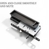 Hoconnie Pocket Door Handle Lock with Edge Pull, Privacy Sliding