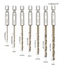 TA-VIGOR 13Pcs 1.5mm-6.5mm Hex Shank Twist Drill Bit Set, 1/4