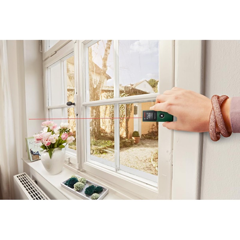 Bosch Laser-Entfernungsmesser EasyDistance 20 (einfache und präzise Messung bis 20