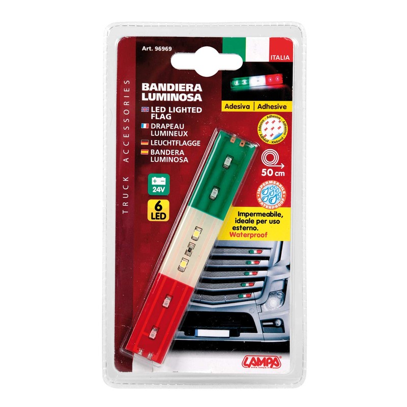 Lampa 96969 Italian flag bright 6 LED 24 V