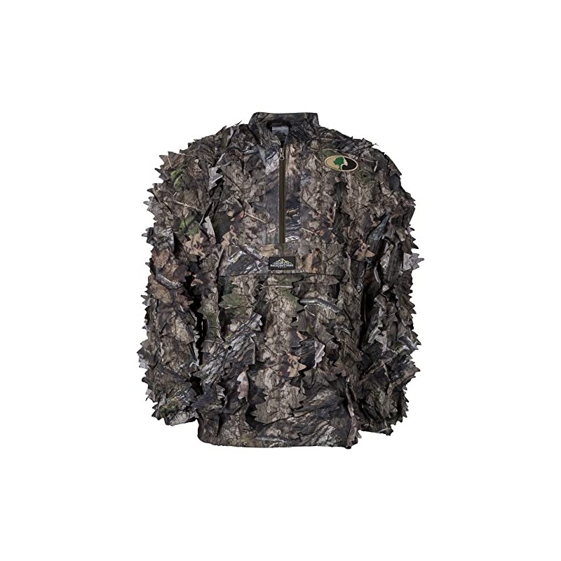 MOSSY OAK Mens Camouflage Hunting Half Zip Jacket Without Hood
