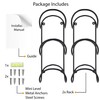 Wallniture Wrought Iron Metal Towel Rack - Solid Quality Wall