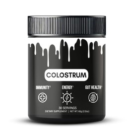 Healthy Vitamins Grass-Fed Bovine Colostrum Powder – Gut Health & Immune Support Supplement | Natural IgG Superfood for Leaky Gut, Muscle Recovery & Wellness | Pure, Unflavored, 30 Servings