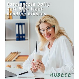 Hubeye 3 Packs Reading Glasses for Women Blue Light Blocking Reader, Anti UV Readers for Women Computer Eyeglasses +3.5