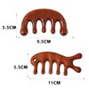 2 Pcs Comb Wooden Dolphin,Scalp Comb,Massage Combs,Wooden Wide Tooth Hair