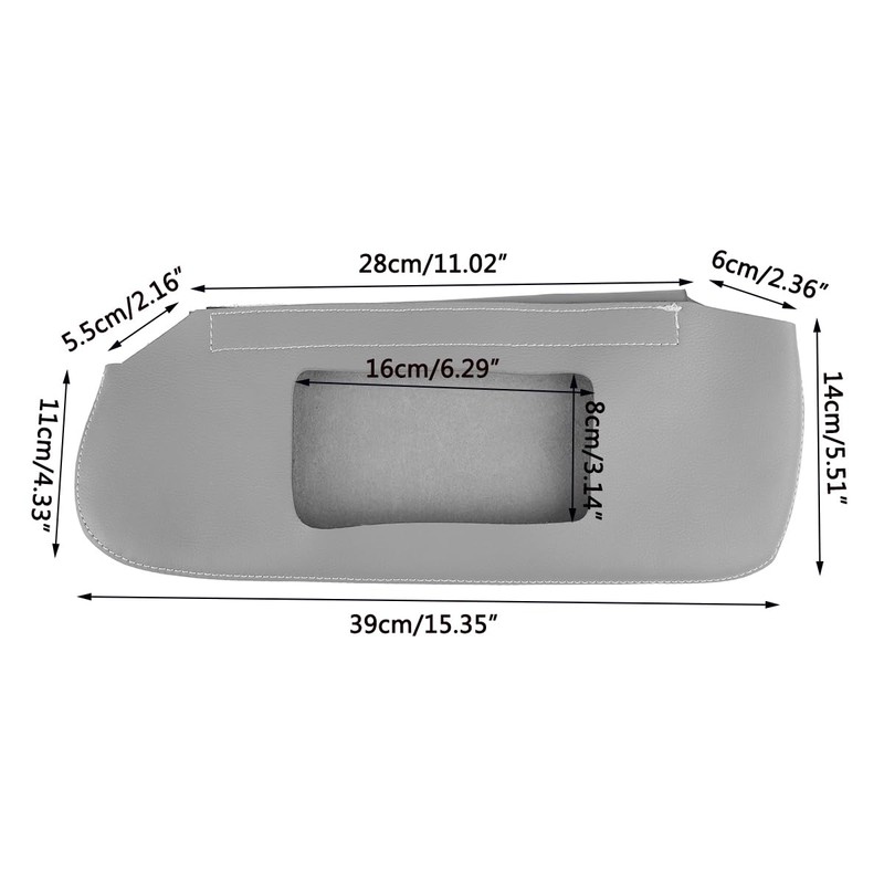 JAMESVAN Sun Visor Replacement - Microfiber Leather Cover Skin Compatible
