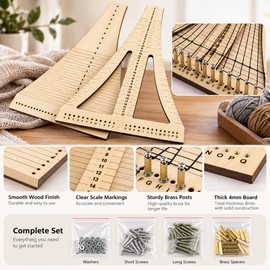 Ship Model Rope Ladder Weaving Jig Kit, Wood and Metal