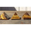 NATURAL TIGER EYE MEDIUM GEMSTONE PYRAMID 27-30mm