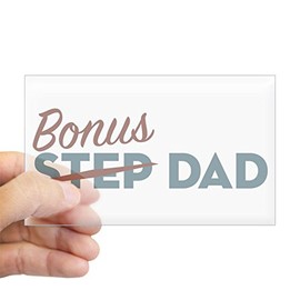 CafePress Bonus Dad Sticker Rectangle Bumper Sticker Car Decal