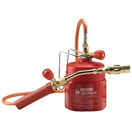 Lötkolben-Set, mobil, professionell, Bunsenbrenner, Butangas, Artikel 504000 Oxyflex, Oxyturbo, hergestellt in Italien