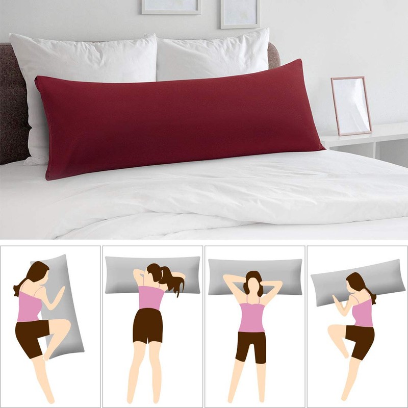 PiccoCasa Body Pillow Cover with Envelope Closure, Pillow Case for