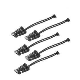 West Coast Paracord MOLLE Web Dominator Tactical Straps with Durable Stretch Cord in Black – Tactical Clip for Backpacks, Gear, Multipurpose (5 Pack)