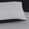 J.Din Grey and Black Dyed Duvet Cover - Soft Brushed