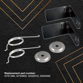 2-Pcs GY21943B GY21943A Brake Pad Kit for John Deere 42" L, D, X Series 100 105 115 100 110 120 125 130 Mower, Replaces GY21943, Included GX20515 Retainer, GX20494 Spring and GX23240 Deck Bushing