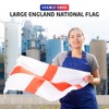 5x3ft Double Sided England National Flag Banner with Two Brass