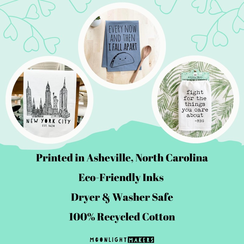 Moonlight Makers Funny Kitchen Towel, Biscuits with The Boss, Flour