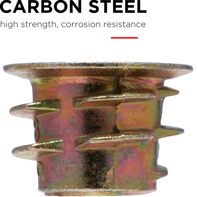 YoiYee M5 x 10mm Wood Insert Hex Socket Nuts -