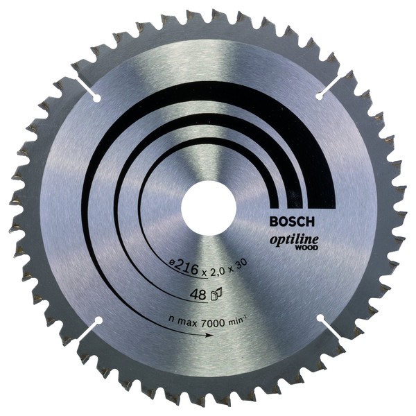 Bosch 2608640432 Circular Saw Blade"Top Precision" Opwob 8.5inx30mm 48T