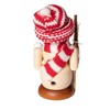 Wichtelstube-Kollektion Wooden Incense Smoker Figurine Snowman Christmas Incense Smoker