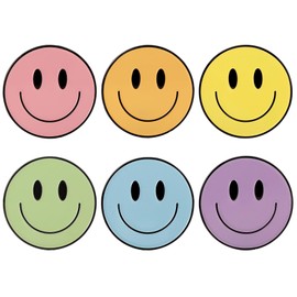 JarThenaAMCS 6Pcs Boho Smiling Face Refrigerator Magnet Colorful 3D Enamel Fridge Magnet Cute Happy Face Magnetic Sticker for Home Kitchen Locker Supplies, 2 in