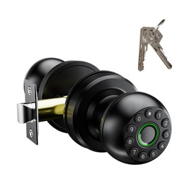 Xenocam Fingerprint Door Knob, Electric Door Lock, Smart Door Lock, Biometric Door Lock, Smart Lock with App Control, Type-C Charger, Intelligent Door Handle