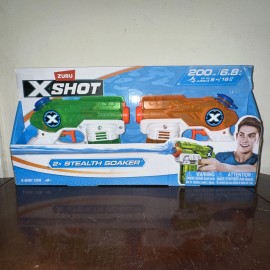 ZURU  XSHOT DOUBLE STEALTH WATER BLASTER GUN SOAKER OUTDOOR FUN TOY GIFT