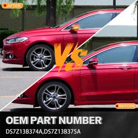 Sequential Side Mirror Turn Signal Lights for Ford Fusion Mondeo 2013 2014 2015 2016 2017 2018 2019 2020 USA Version Smoke Lens Dynamic Amber LED Indicator 2pcs