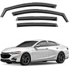 Window Deflectors Smoke Tinted in-Channel Side Window Vent Visor Deflectors