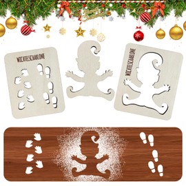 Gnome Stencil Footprints, Gnome Stencil Christmas, Gnome Door Accessories, Christmas Gnome Elf, Gnome Stencil Window, Christmas Gnome Accessories, for Floors, Glass Window Door Floor